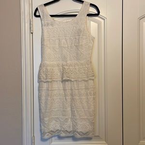 American Eagle Outfitters Cream Lace Dress